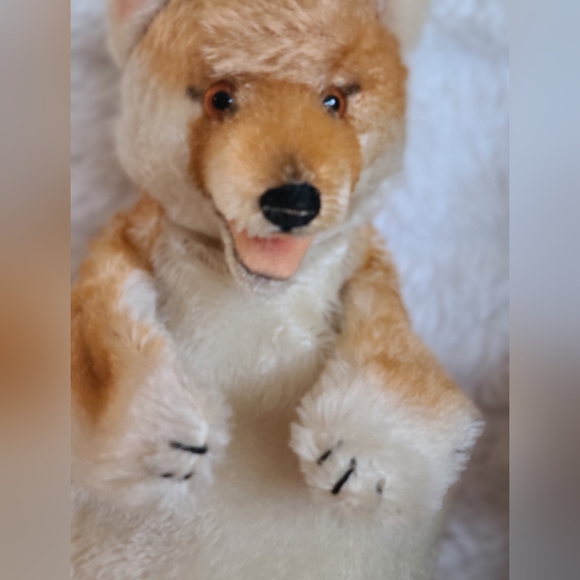 VINTAGE Steiff Mohair Fox and Bear Puppets - Picture 5 of 8